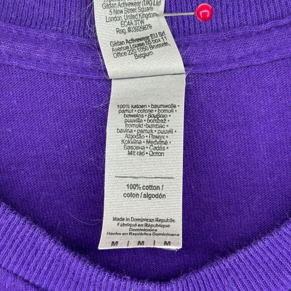 MADONNA SEAFOOD Shirt Adult M White Hall MD Maryland Restaurant Halloween Purple - Picture 9 of 12